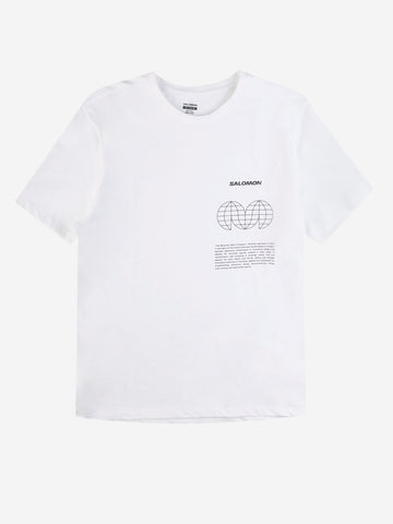 SALOMON T-shirt Globe Graphic Bianco