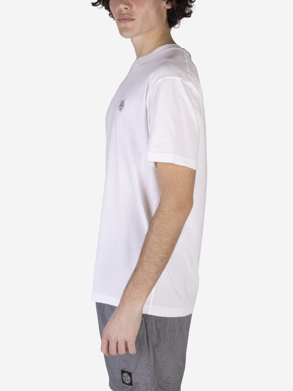 STONE ISLAND T-shirt in cotone biologico Bianco Urbanstaroma