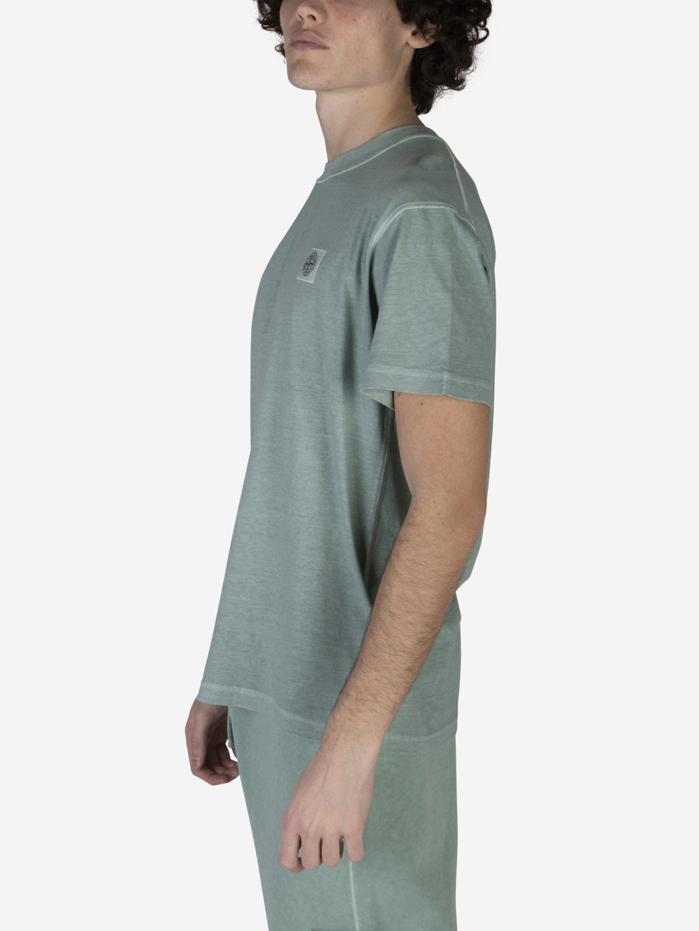STONE ISLAND T-shirt in cotone biologico verde Urbanstaroma