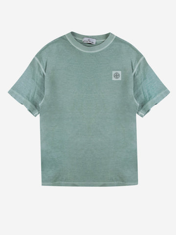 STONE ISLAND T-shirt in cotone biologico verde