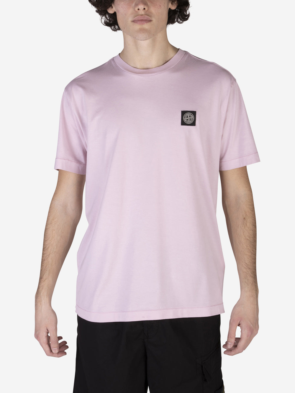 STONE ISLAND T-shirt in cotone Rosa Urbanstaroma