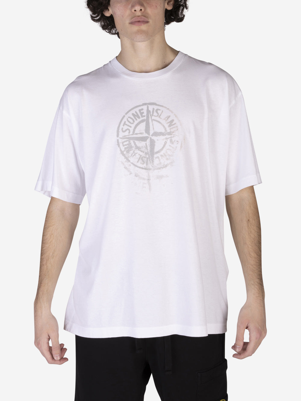 STONE ISLAND T-shirt in cotone Bianco Urbanstaroma