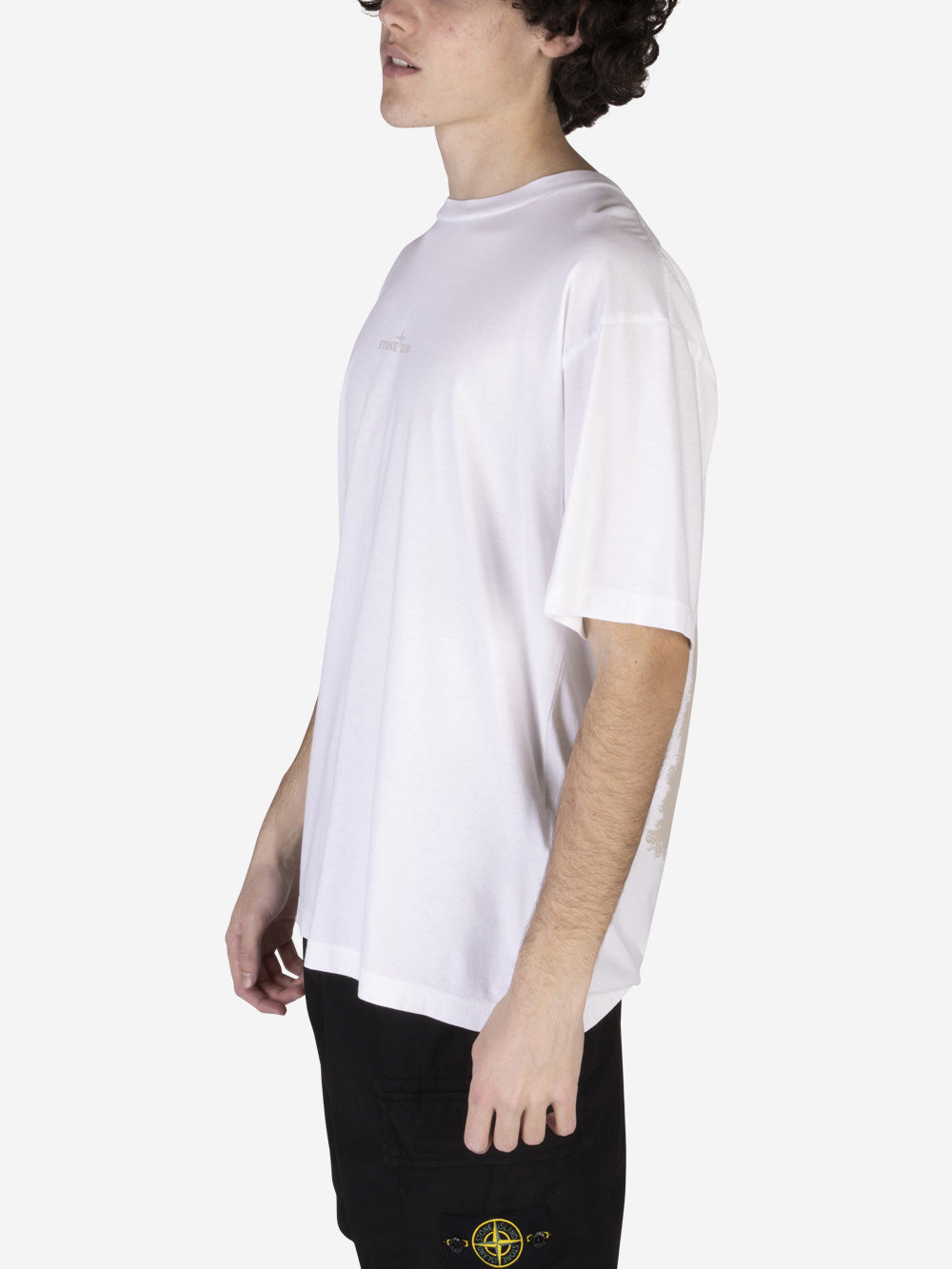 STONE ISLAND T-shirt con stampa Bianco Urbanstaroma