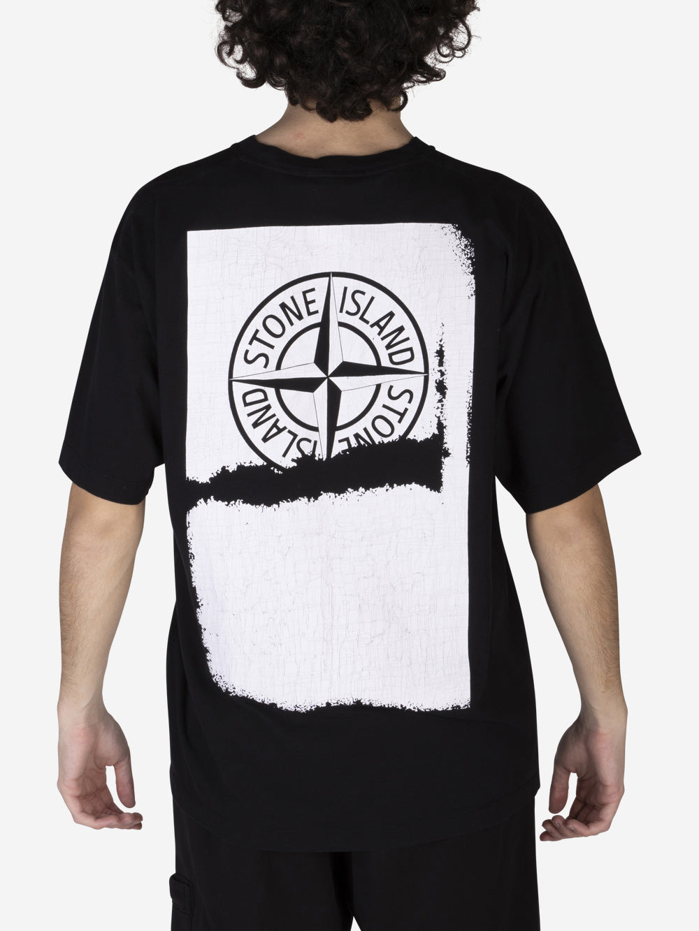STONE ISLAND T-shirt con stampa Nero Urbanstaroma