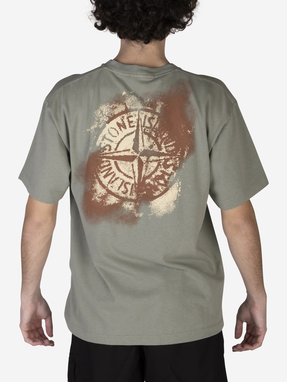 STONE ISLAND T-shirt con stampa Salvia Urbanstaroma