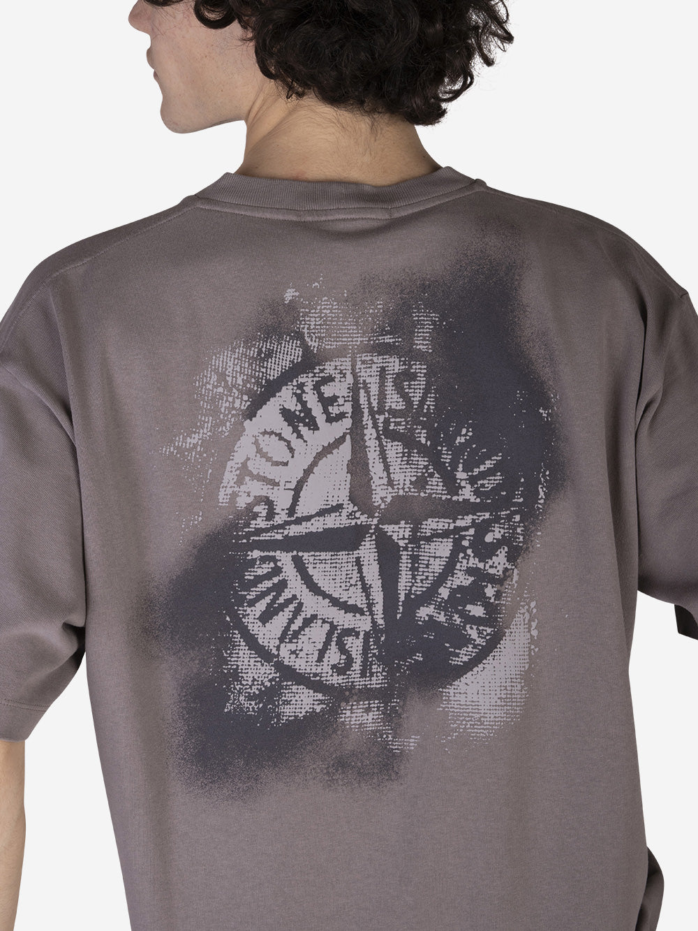 STONE ISLAND T-shirt con stampa Tortora Urbanstaroma