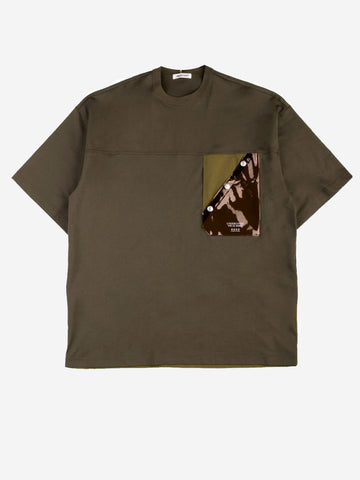UNDERCOVER T-shirt con taschino Verde militare